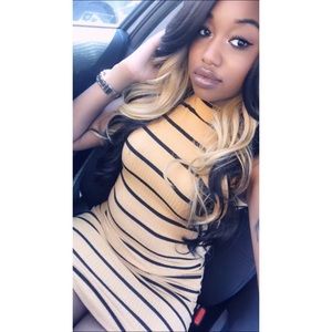 Ava D Moss Striped Dress